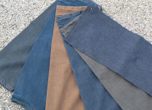 Wine dyed denim