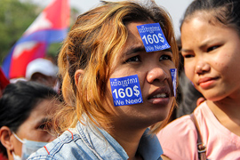 Cambodia war on wages