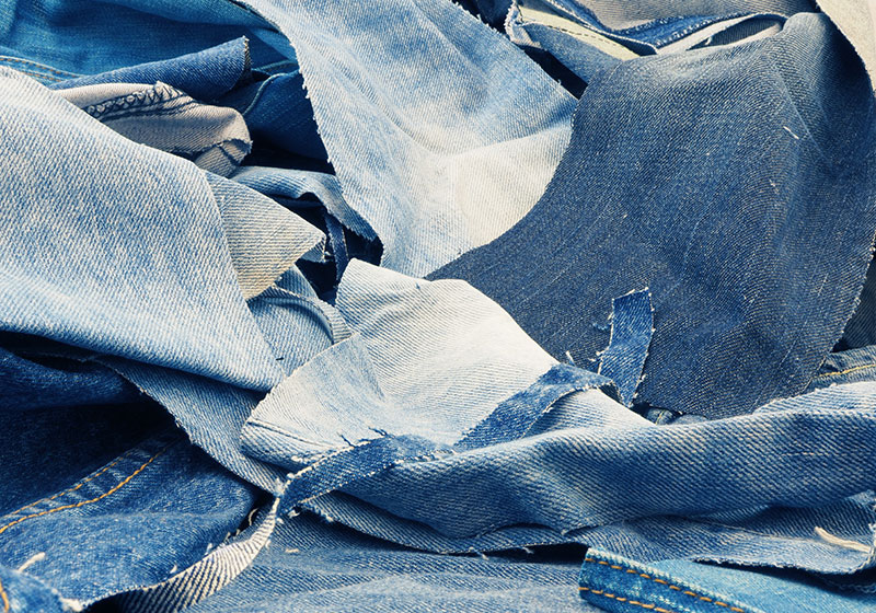 Blue Cotton Denim Fabric Coarse Grunge Texture Sample Stock Photo -  Download Image Now - iStock